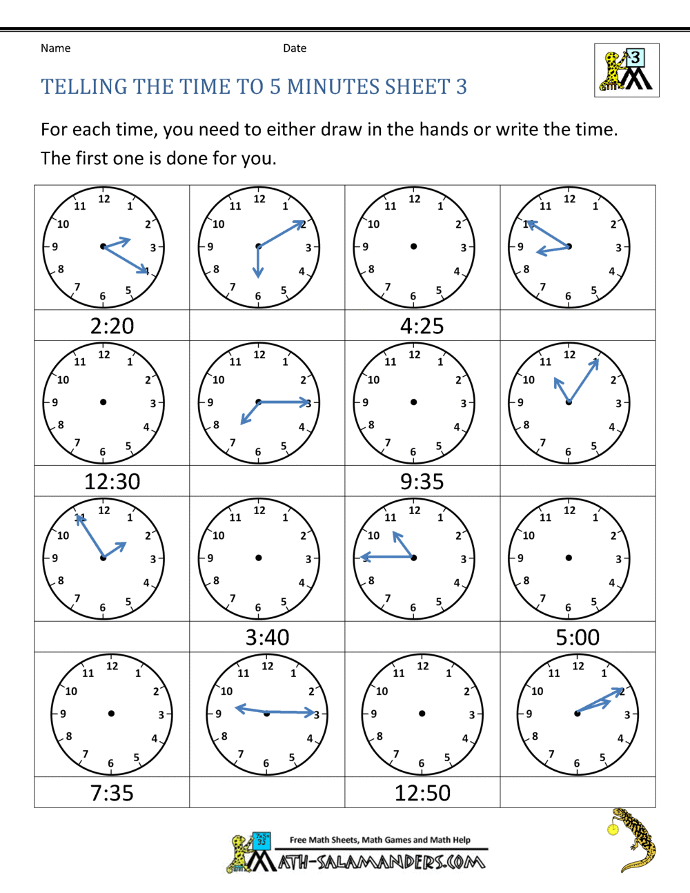 free printable telling time worksheets That are Astounding | Jackson